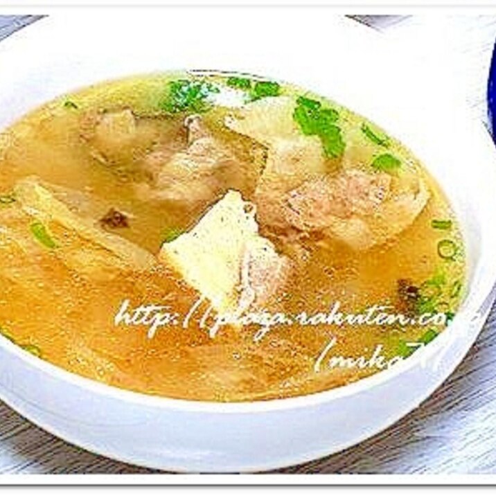 厚揚げの台湾風スープ